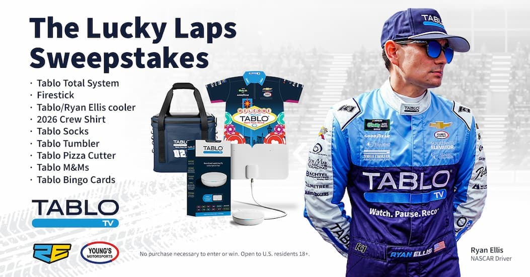 Tablo® Lucky Laps Sweepstakes